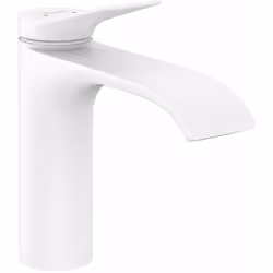 Mitigeur de lavabo sur plage Vivenis 110 commande à levier 1 jet : WaterfallStream EcoSmart pour économie d’eau cartouche cér ...