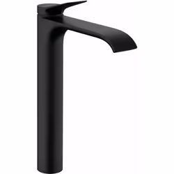 Description générale Le mitigeur lavabo HANSGROHE Vivenis 250 avec tirette et vidage noir mat allie design moderne et fonctio ...