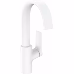 Mitigeur de lavabo Vivenis 210 avec bec pivotant commande à levier jet WaterfallStream bec rotatif sur 120° cartouche céramiq ...