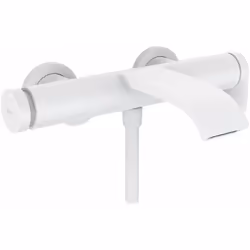Robinetterie de baignoire murale Vivenis, sans accessoire commande à levier cartouche en céramique touche Select de commutati ...