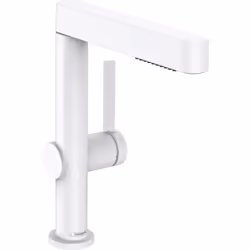 hansgrohe Finoris 1x Mitigeur monocommande pour lavabo saillie de 178 mm Avec douchette extractible (0,50 m) pour un plus gra ...