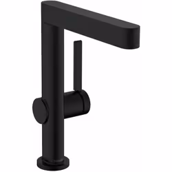 Mitigeur de lavabo Finoris 230 avec bec pivotant commande à levier jet laminaire bec rotatif sur 120° cartouche en céramique ...