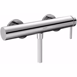 Robinetterie de douche murale Finoris, sans accessoire commande à levier entraxe : 150 mm cartouche en céramique finition de  ...