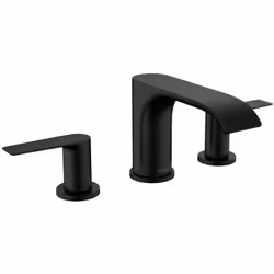Mitigeur de lavabo à trois trous Vivenis 90 commande à levier jet WaterfallStream vannes avec disques en céramique EcoSmart p ...