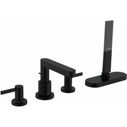 Finoris - Mitigeur sur le bord de baignoire, installation 4 trous, Sbox, noir mat 76444670 - Hansgrohe