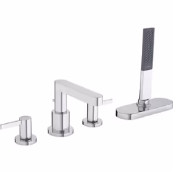 hansgrohe Finoris 1x robinetterie de bord de baignoire 4 trous saillie 152 mm avec jusquà 23,5 l/min, débit pour la pomme de  ...