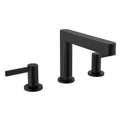 Mélangeur de lavabo 3 trous 110, bonde Push-Open Finoris noir mat
