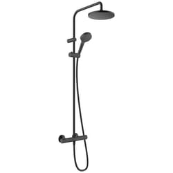 Colonne de douche thermostatique Vernis Blend 200 noir mat
