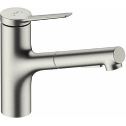 Zesis M33 - Mitigeur d'évier 150, avec douchette extractible, aspect inox 74800800 - Hansgrohe