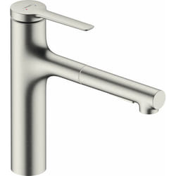 Zesis M33 Mitigeur de cuisine 160 avec douchette extractible 2 jets aspect acier inox 74801800 - Hansgrohe