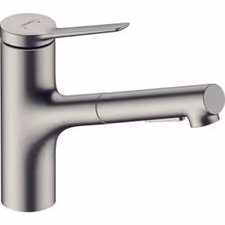 hansgrohe Zesis M33 1x robinetterie de cuisine monocommande ComfortZone 150 douchette extractible 2 types de jets Boîte à tuy ...
