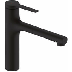 Zesis M33 - Mitigeur d'évier 160, avec douchette extractible, sBox lite, noir mat 74804670 - Hansgrohe