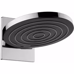 Douche de tête Pulsify S avec raccord mural design : chrome finition de surface du disque de jets d’eau : noir graphite matiè ...