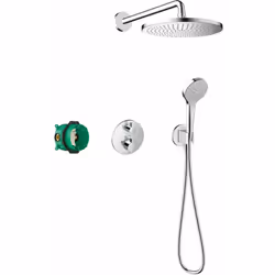 Pack encastré avec mitigeur thermostatique Ecostat S chromé