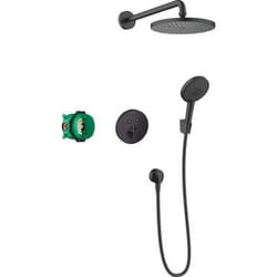 Pack encastré avec mitigeur thermostatique Raindance Ecostat S Noir mat