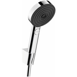Hansgrohe Pulsify Select - Set de pommeau de douche, 3 jets, support et flexible de 160 cm, chrome 24303000