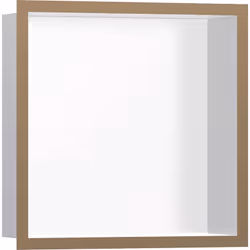 hansgrohe XtraStoris Individual 1x niche murale blanc mat avec cadre design 300x300x100 mm Surface du corps blanc mat profond ...