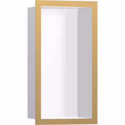 hansgrohe XtraStoris Individual 1x niche murale blanc mat avec cadre design 300x150x100 mm Surface du corps blanc mat profond ...