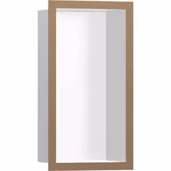 hansgrohe XtraStoris Individual 1x niche murale blanc mat avec cadre design 300x150x100 mm Surface du corps blanc mat profond ...
