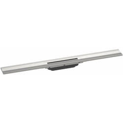 RainDrain Flex caniveau de douche 56051800 80cm, set de finition, peut être raccourci, pour montage mural, optique inox - Hansgrohe