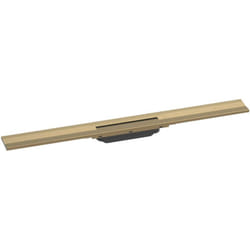 Caniveau de douche découpable 80 cm Hansgrohe RainDrain Flex montage mural bronze brossé