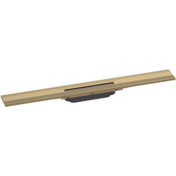 Caniveau de douche découpable 70 cm Hansgrohe RainDrain Flex montage mural bronze brossé