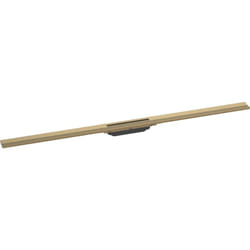 Caniveau de douche découpable 120 cm Hansgrohe RainDrain Flex montage libre bronze brossé