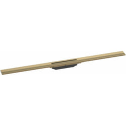 Caniveau de douche découpable 100 cm Hansgrohe RainDrain Flex montage libre bronze brossé