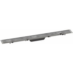 RainDrain Rock - Caniveau de douche linéaire 700, avec grille à carreler, inox 56030000 - Hansgrohe