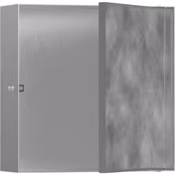 hansgrohe XtraStoris Rock 1x hansgrohe XtraStoris Rock niche murale avec porte à carreler 300x300x100 mm porte push-open pouv ...