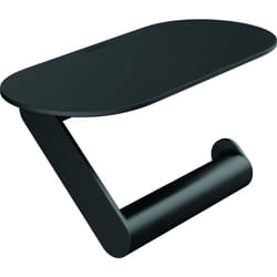 Porte-papier wc avec tablette noir mat - Hansgrohe
