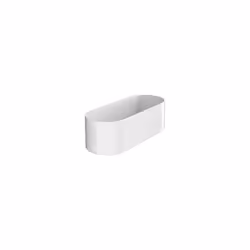 Corbeille de rangement profondeur 71 mm blanc mat