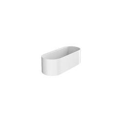 Corbeille de rangement profondeur 71 mm blanc mat