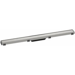 RainDrain Match - Caniveau de douche linéaire avec grille en inox 900, avec cadre réglable en hauteur, inox brossé 56040800 - Hansgrohe