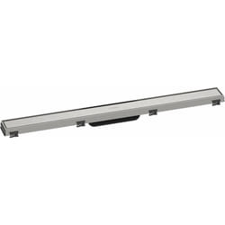 RainDrain Match - Caniveau de douche linéaire avec grille en inox 800, avec cadre réglable en hauteur, inox brossé 56038800 - Hansgrohe