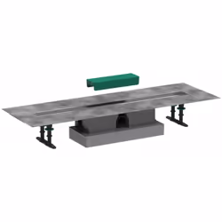 Ensemble complet de caniveau de douche linéaire uBox universal 800, pour installation standard compatible pour un kit supérie ...