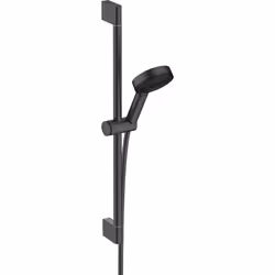 Set de douche 105 3jet EcoSmart 9l/min avec barre C 65 cm noir mat Hansgrohe Pulsify Select