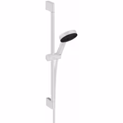 Le set de douche comprend douche à main Relaxation conception : blanc mat matériau : plastique/ métal partie inférieure de la ...