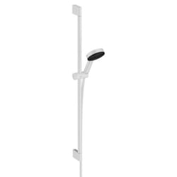 Set de douche 105 3jet Relaxation EcoSmart 9l/min avec barre C 90 cm blanc mat Hansgrohe Pulsify Select