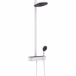 hansgrohe Pulsify S 1x Showerpipe 260 2 types de jets économisant leau avec ShowerTablet Select 400 PowderRain : le nouveau t ...