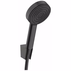 Le set de douche comprend douche à main finition : noir mat matériau : plastique/ métal partie inférieure de la douche : noir ...