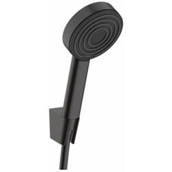 Pulsify s - Set de pommeau de douche, 1 jet, support et flexible de 125 cm, noir mat 24301670 - Hansgrohe