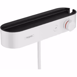 Thermostat de douche ShowerTablet Select 400 version : blanc mat pour 1 sortie fusible de sécurité à 40°C CoolContact technol ...