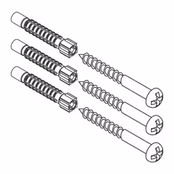 hansgrohe Attaches WallStoris 94268000 3 vis, 3 chevilles