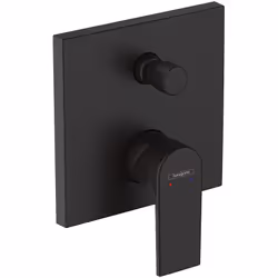 Façade mitigeur mécanique encastré Vernis Shape Noir mat
