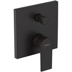 Façade mitigeur mécanique encastré Vernis Shape Noir mat