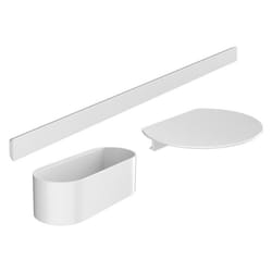 Lot de 3 accessoires pour la salle de bains WallStoris Blanc mat