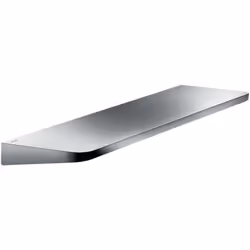 Tablette finition : chrome matériau : métal dimensions : 110 x 400 mm fixation cachée avec kit de fixation