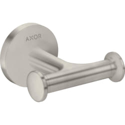 Hansgrohe - axor Universal Circular Crochet pour Serviette, Double, 42812 Coloris: Acier Inoxydable Optic