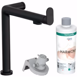 Le kit d’installation comprend: robinet de cuisine couleur : noir mat ComfortZone 240 angle de rotation de 60° ou 110° jet la ...